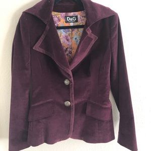 Dolce & Gabbana Purple Blazer